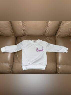 White Crewneck Sweatshirt for Kids